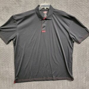 Dairy Queen DQ‎ Food Restaurant Employee Polo Shirt Mens 2XL Black Polyester